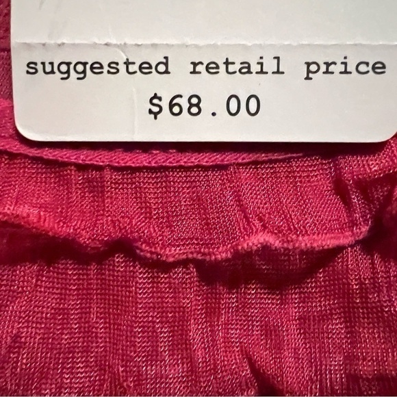 NWT Free People Pink Ruffle Summer Time Dress Size Medium - Picture 5 of 5